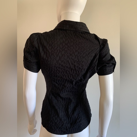 Guess Stretch Classic Button Down in Black - Picture 4 of 6